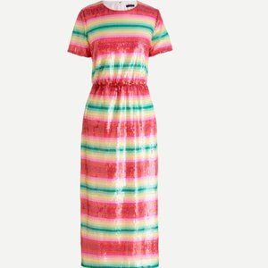 Brand New JCrew Short Sleeve Sequin Dress in W